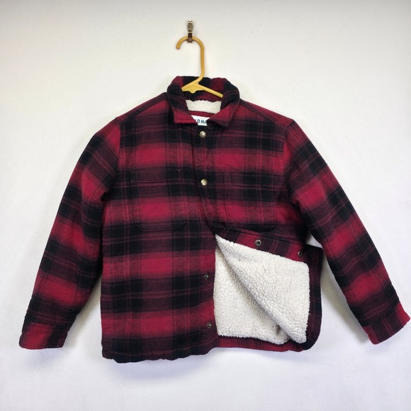 Old Navy Jacket Lot of 3 Boys Jacket 8 Blue Red Brown Sherpa Shacket Outerwear - Picture 8 of 16